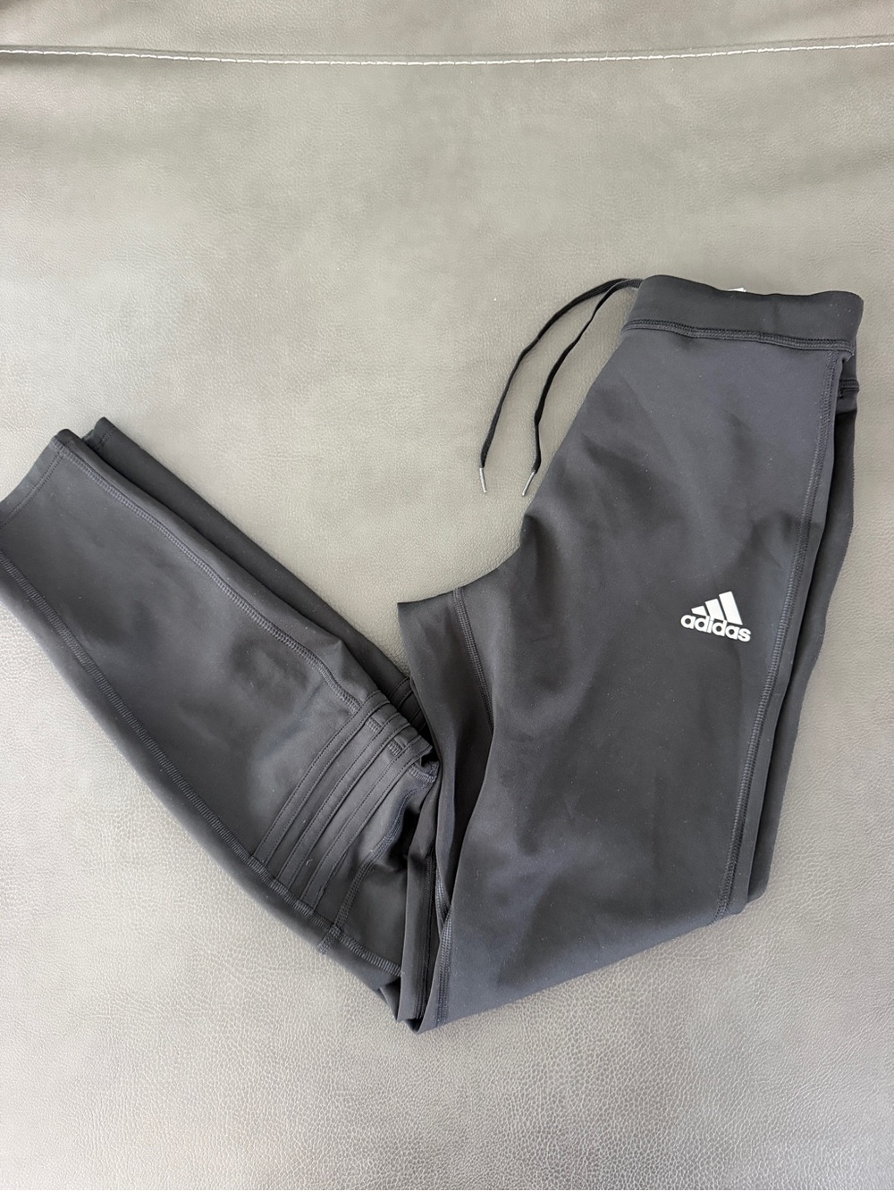 adidas  Black Athletic Jogger Pants with Logo